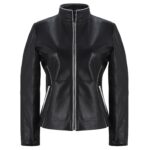 Classic Black Women's Biker Jacket​