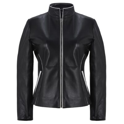 Classic Black Women's Biker Jacket​