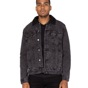 Men Sherpa Denim Jacket
