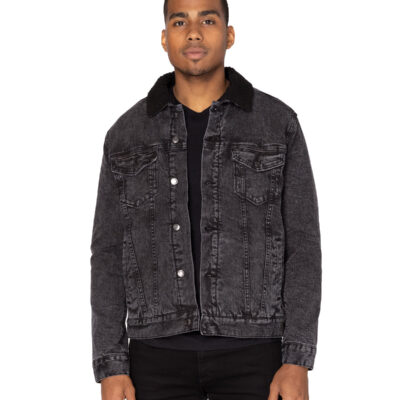 Men Sherpa Denim Jacket