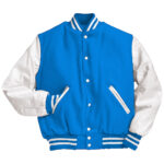 Baby Blue Varsity Jacket For Unisex