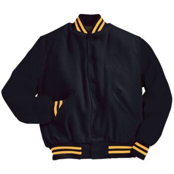 Black And Gold Varsity Jacket