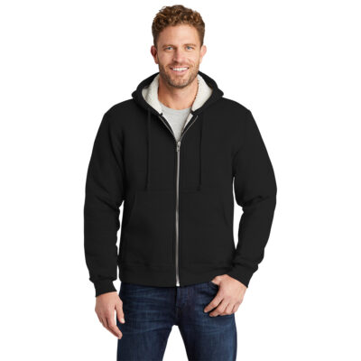 Hooded Sherpa Fleece Jacket Men