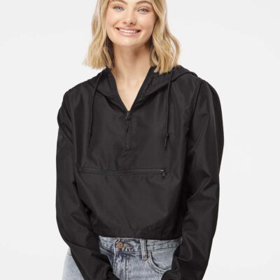 Lightweight Cropped Windbreaker Jacket