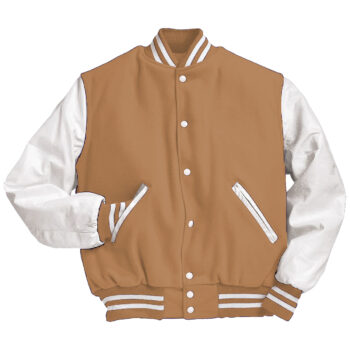 Tan Varsity Jacket For Men and Women