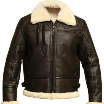 B3 Pilot Aviator Brown Bomber Jacket