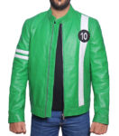 Ben 10 Alien Force Green Leather Jacket