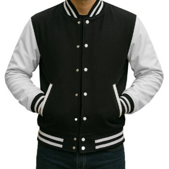 Black And White Varsity Jacket
