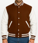 Brown Varsity Jacket For Men And Women