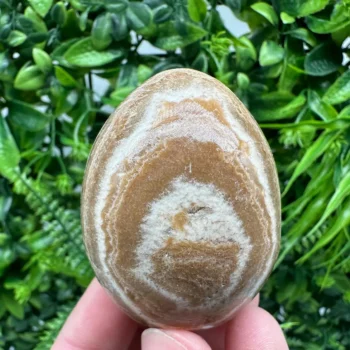 ONE(1) Aragonite Stone EGG, Polished Gemstone EGG, Aragonite Stone Handmade Home Decore egg, Natural Stone, Healing Crystal egg