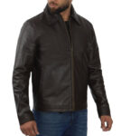 mens-dark-brown-shirt-collar-cowhide-leather-jacket-1.jpg