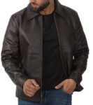 mens-dark-brown-shirt-collar-cowhide-leather-jacket-1.jpg