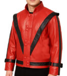 Michael Jackson Thriller Short Film Red Leather Jacket