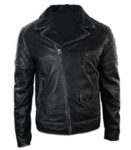 Vintage Brando Black Motorcycle Leather Jacket