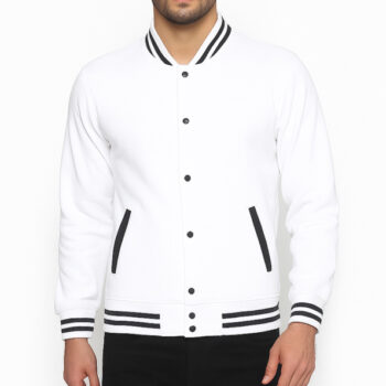 White Varsity Jacket For Men And Women
