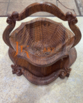 Wooden collapsible basket