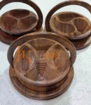 Foldable wooden basket