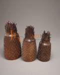 Engrave Wooden Pineapple Jar