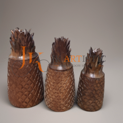 Engrave Wooden Pineapple Jar