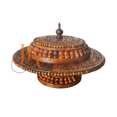 Handcrafted Sheesham Wood Dry Fruit & Snack Storage Box – Rustic Kitchen Organizer & Gift Idea