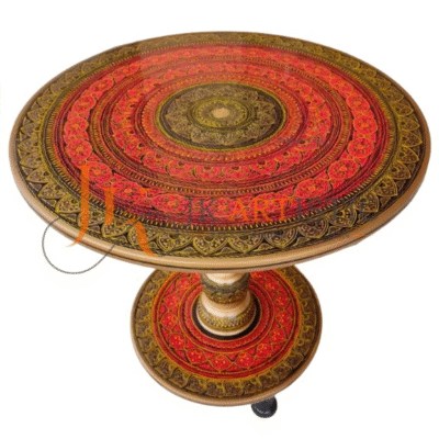 Elegant Handcrafted Wooden Table – Elegant & Durable Solid Wood Furniture for Home and Office