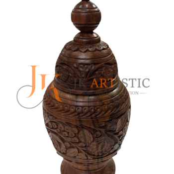 Engrave Hand Carved Rosewood Wooden Jar