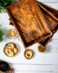 3-Piece Wooden Tray Set – Handcrafted Serving Trays for Kitchen & Home Decor