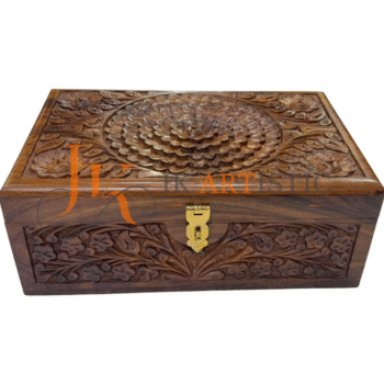 Engrave Wooden Handicraft Jewelry Box