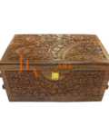 Handicrafted Engrave Wooden Jewelry Box