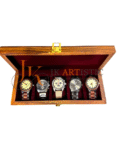 Handmade Wooden Watch Case – 5-Slot Black Sheesham Wood Luxury Timepiece Organizer with Lock