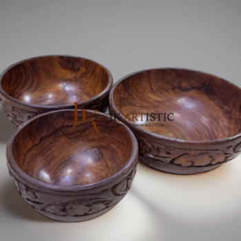 Vintage Handcarved Wood Bowl