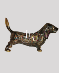 Brass Dog Figurine 6-Inch  – Handcrafted Decorative Accent