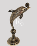 Dolphin 12-Inch Figurine with Ball – JKArtistic Handcrafted Decorative Accent
