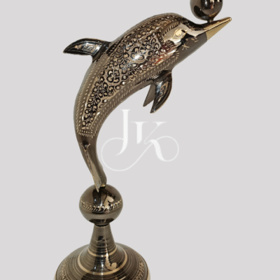Dolphin 12-Inch Figurine with Ball – JKArtistic Handcrafted Decorative Accent